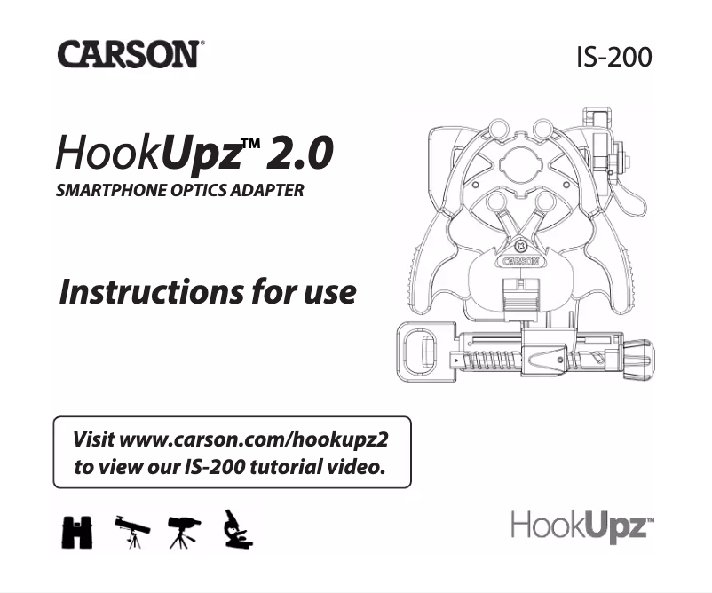 Page 1 de la notice Manuel utilisateur Carson HookUpz 2.0 IS-200