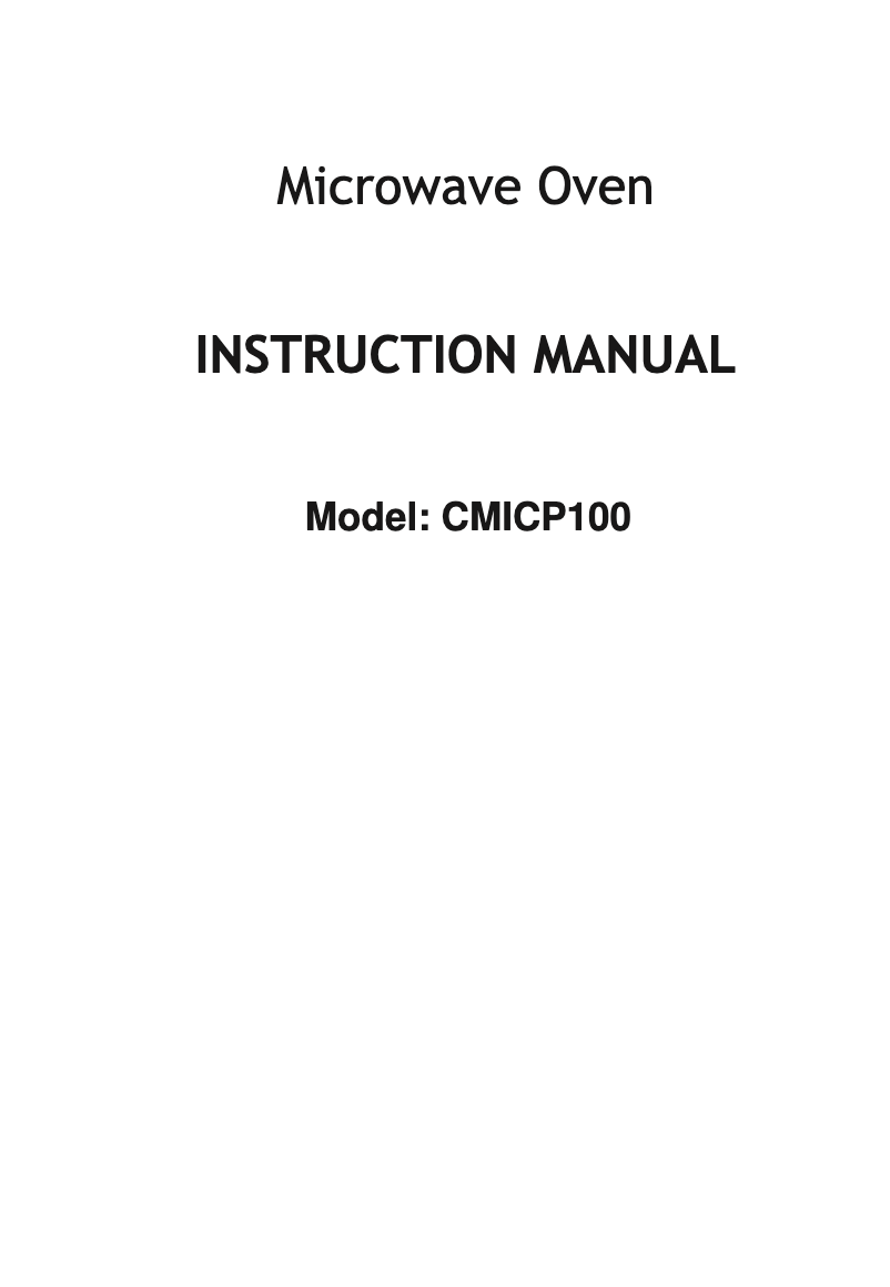 Page n°1 - Manuel utilisateur Corbero CMICP100