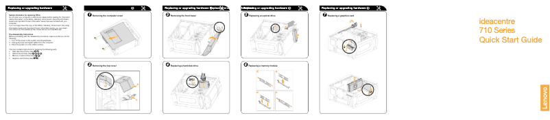 Image de la première page du manuel de l'appareil IdeaCentre 710