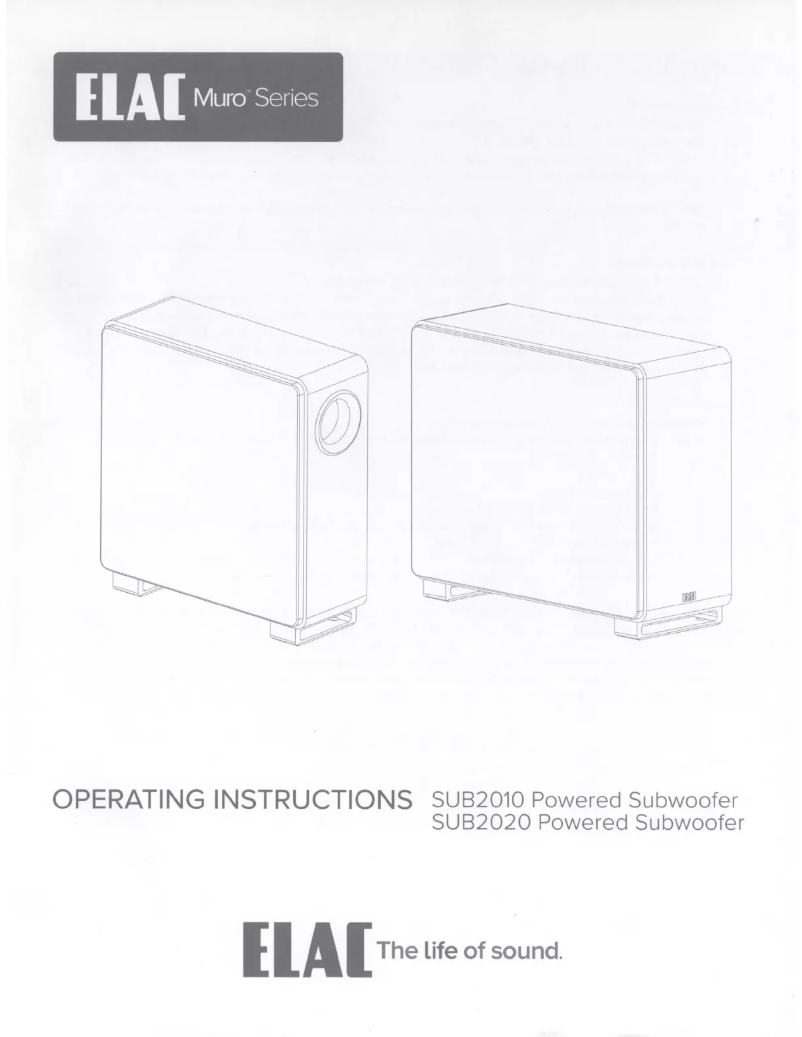 Page 1 de la notice Mode d'emploi ELAC Muro SUB2020