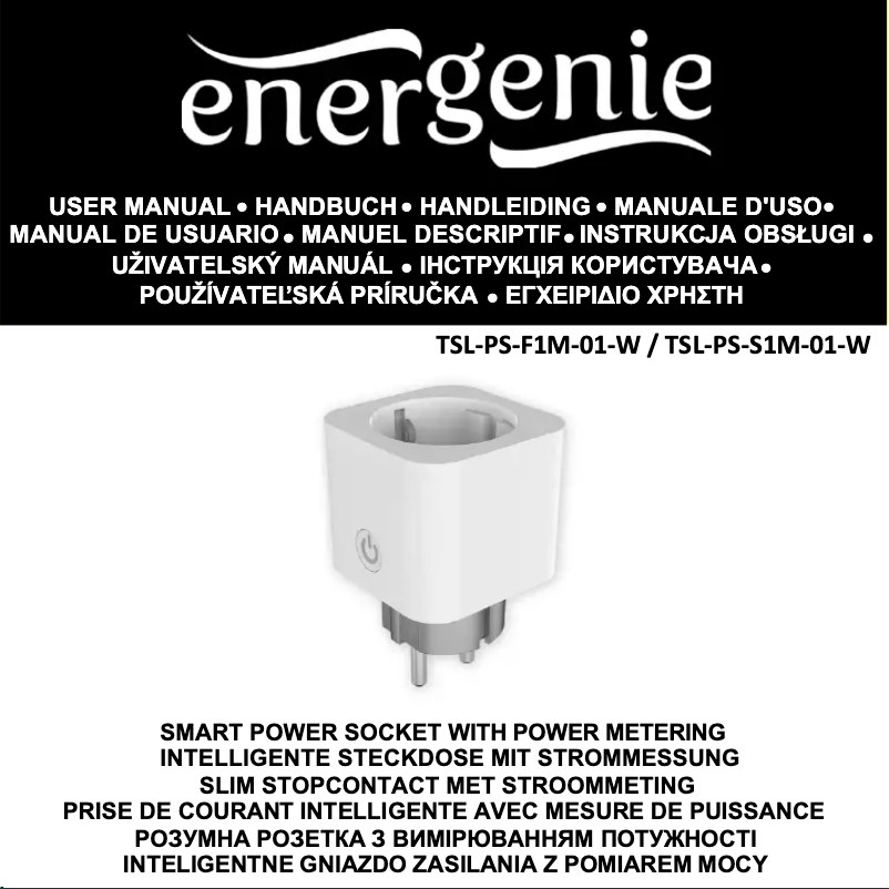 Page n°1 - Manuel utilisateur Gembird TSL-PS-S1M-01-W