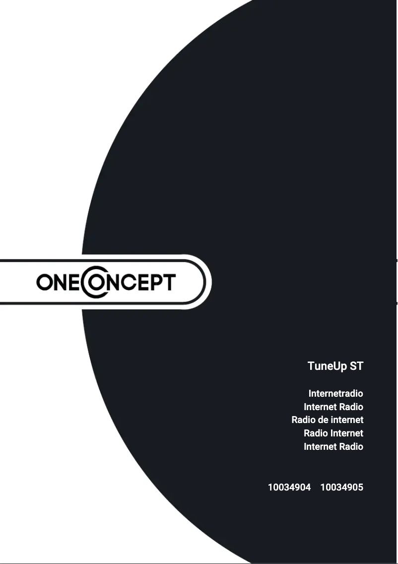 Page n°1 - Manuel utilisateur OneConcept TuneUp ST
