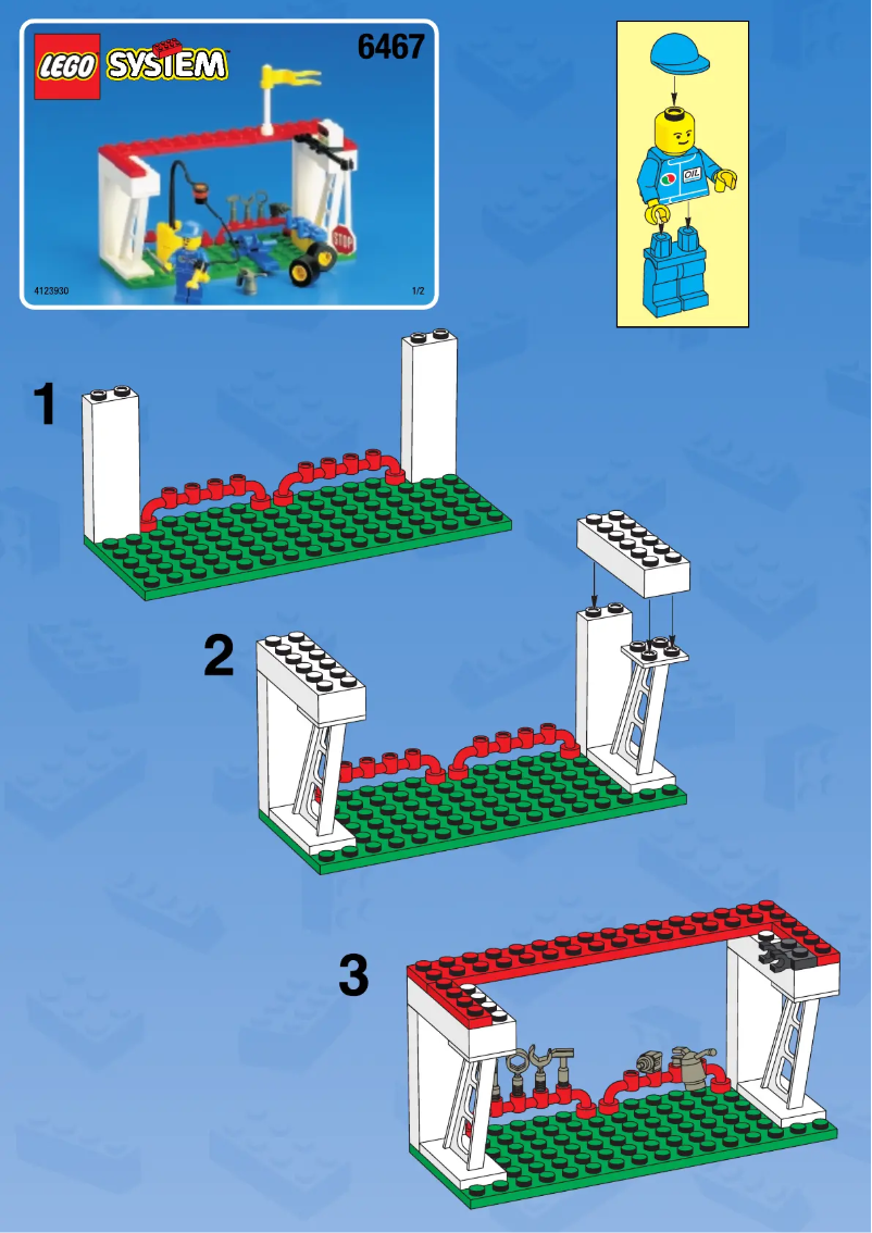 Page 1 de la notice Manuel utilisateur Lego Pit Stop