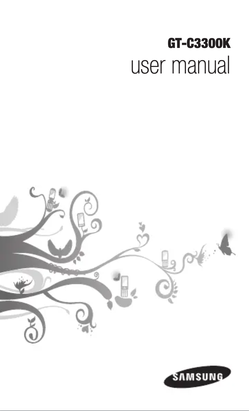 Page n°1 - Manuel utilisateur Samsung Champ GT-C3300K