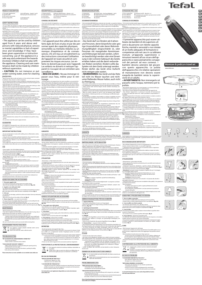 Page n°1 - Manuel utilisateur Tefal MP3205F0
