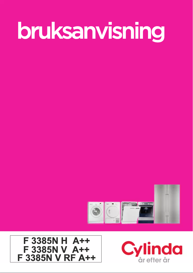 Page n°1 - Manuel utilisateur Cylinda F3385NH