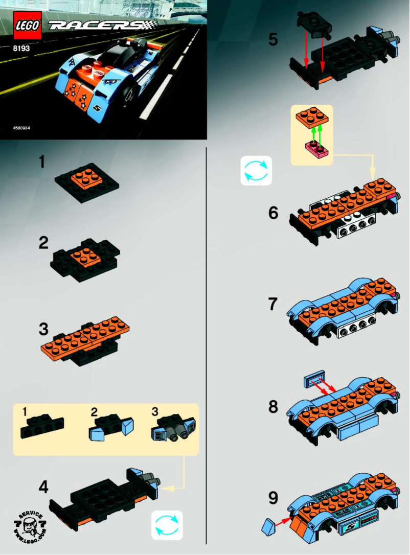Page n°1 - Manuel utilisateur Lego Blue Bullet