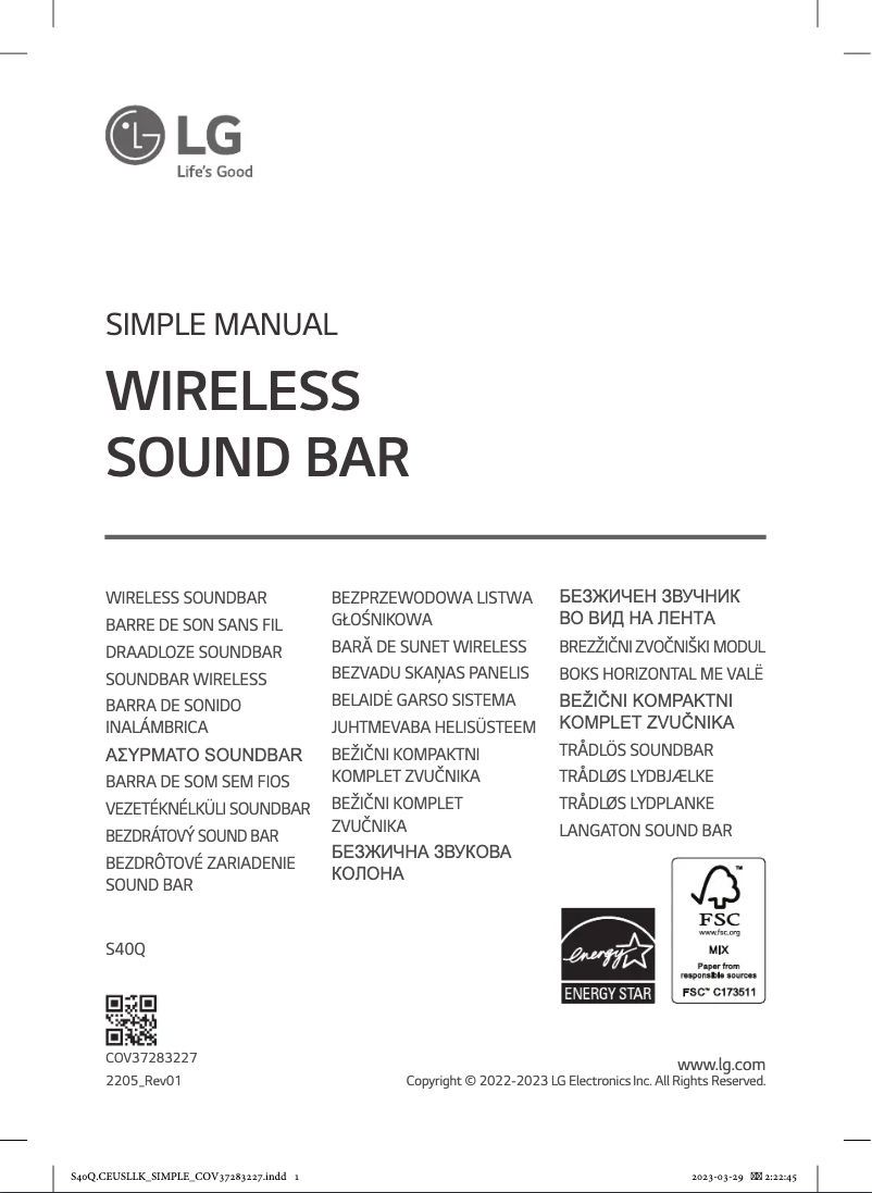 Página 1 del manual Manual de usuario LG S40Q