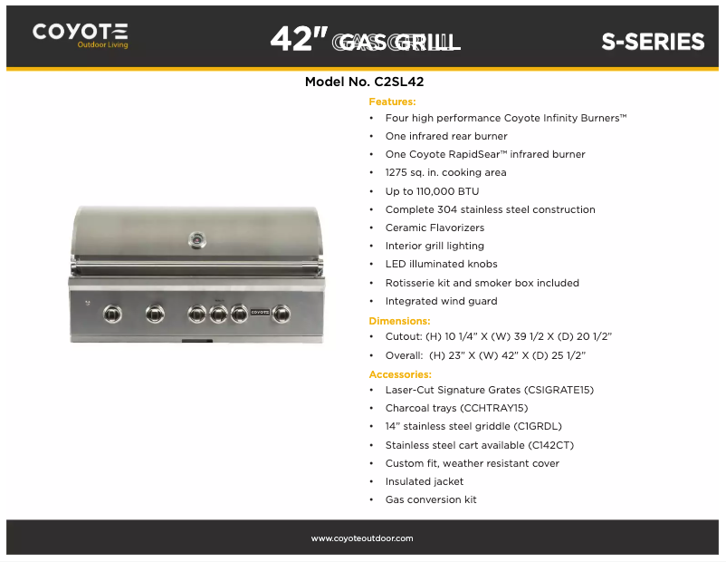 Image de la première page du manuel de l'appareil C2SL42LP