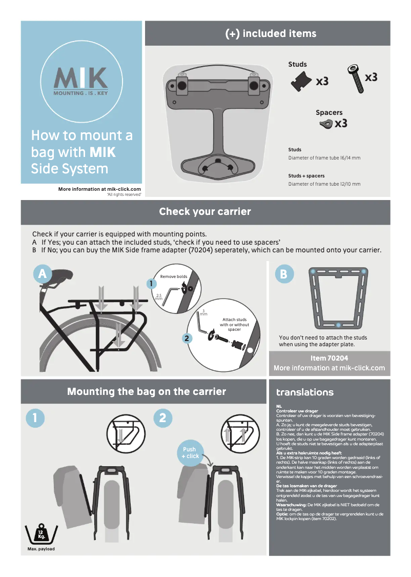 Image de la première page du manuel de l'appareil SoHo