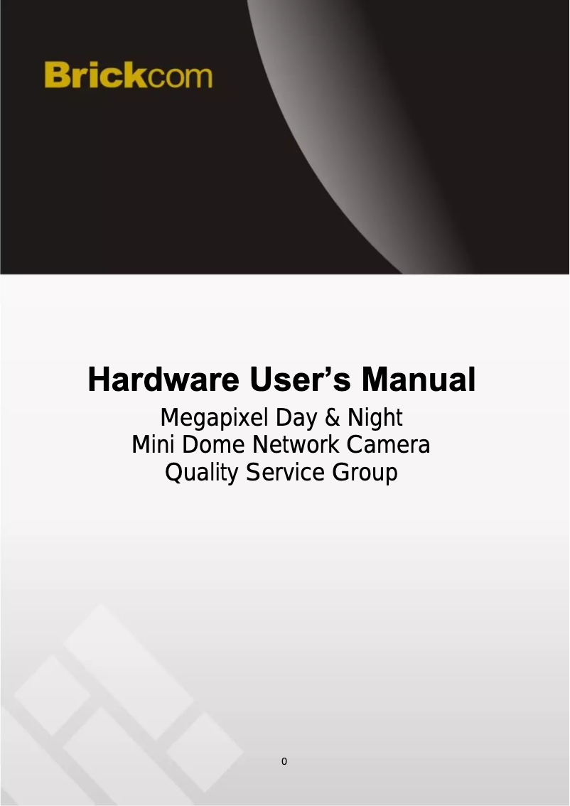 Page 1 de la notice Manuel utilisateur Brickcom MD-300Np-360 Star