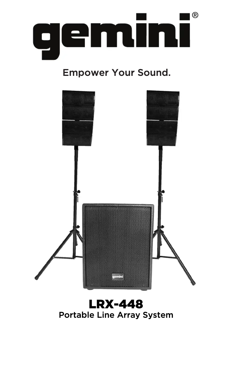 Image de la première page du manuel de l'appareil LRX-448