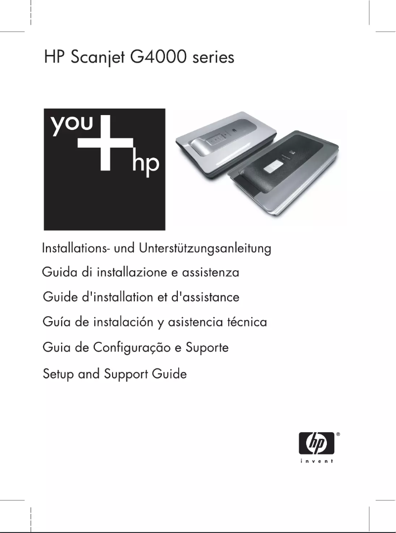 Page 1 de la notice Manuel utilisateur HP Scanjet G4010