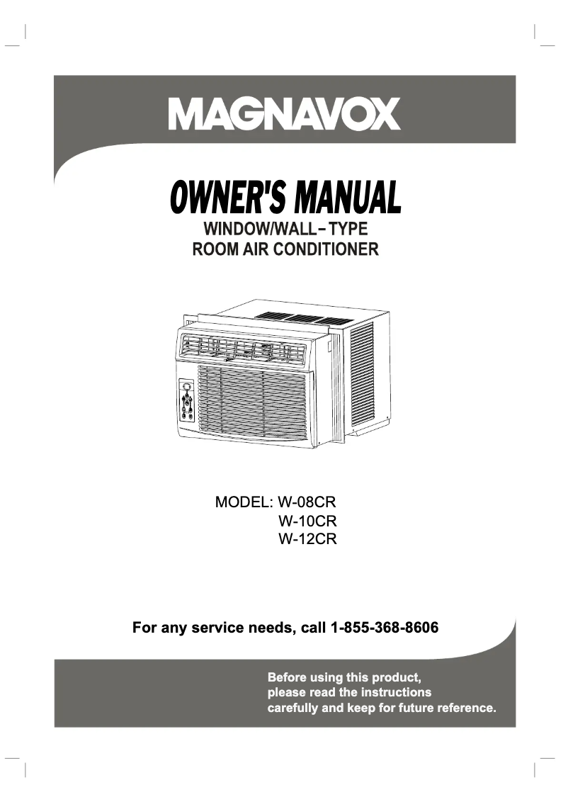 Page 1 de la notice Manuel utilisateur Magnavox W-10CR