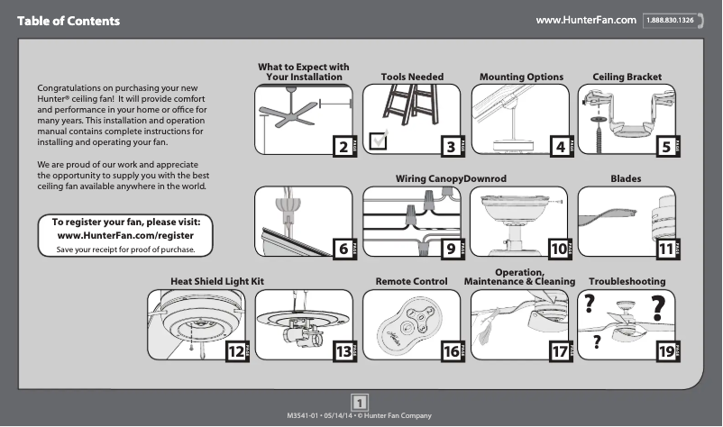 First page image of the manual for Windspan