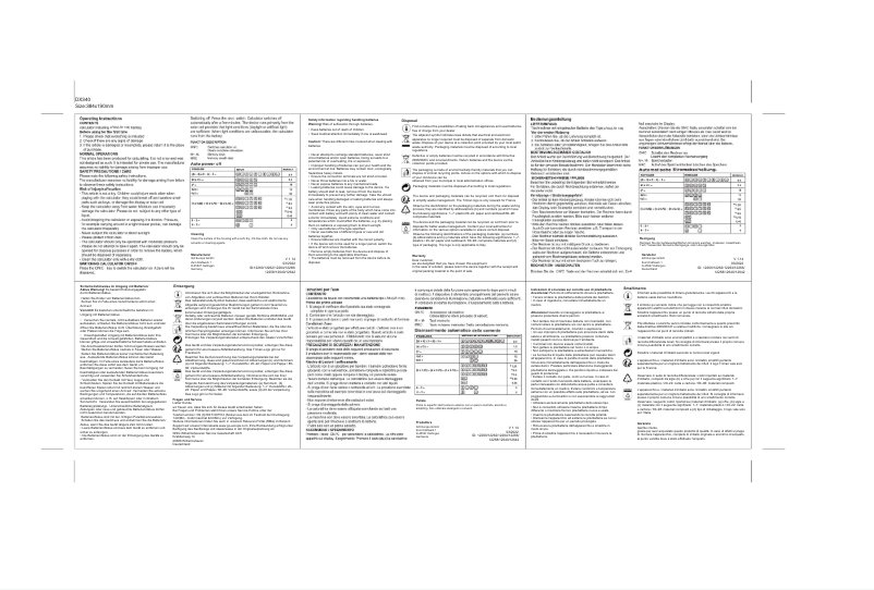 Page n°1 - Manuel utilisateur Genie 840 DR