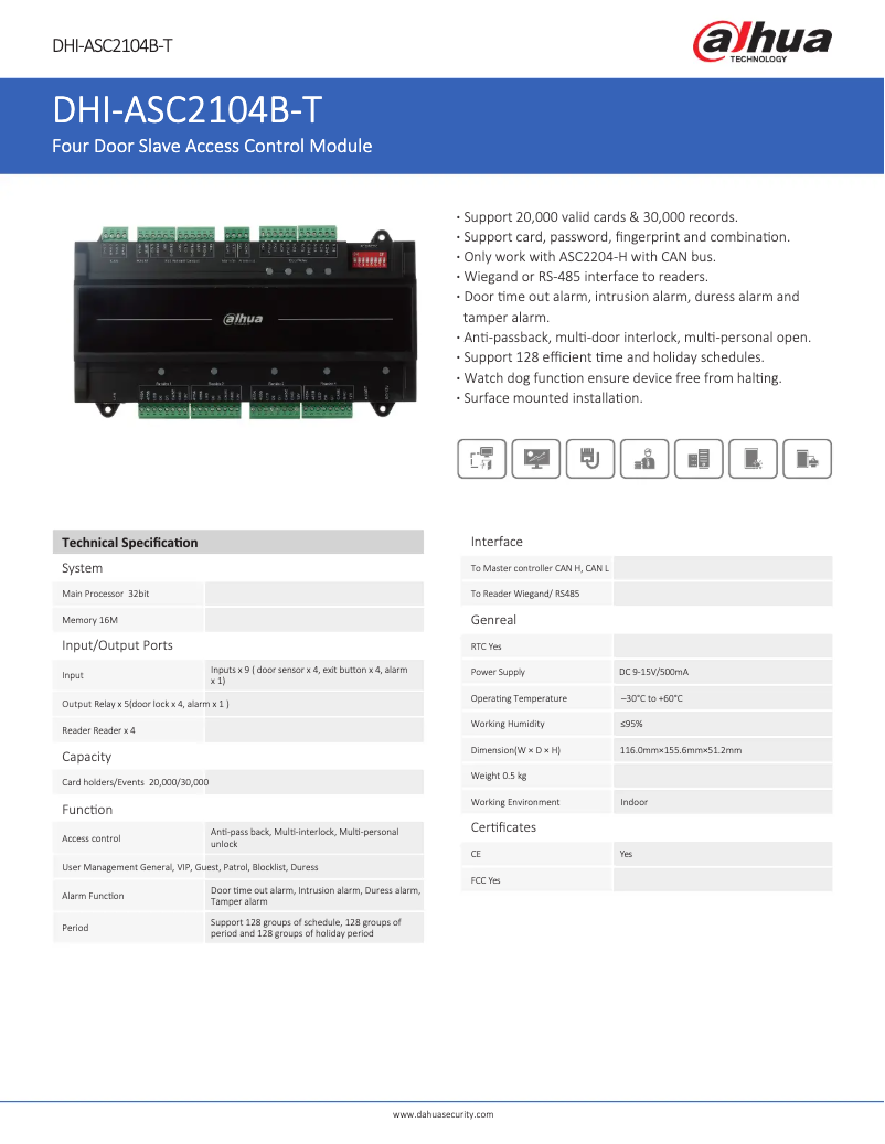 Image de la première page du manuel de l'appareil ASC2104B-T