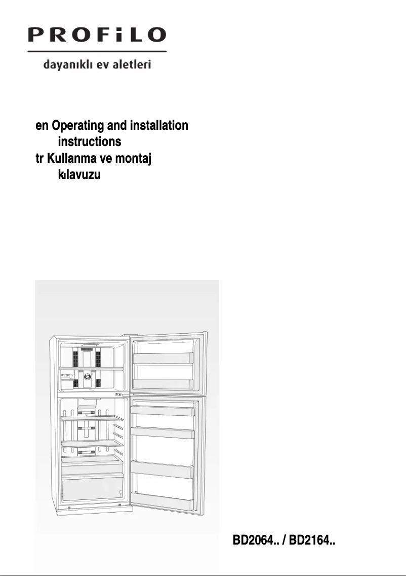 Page 1 de la notice Manuel utilisateur Profilo BD2064L2VN