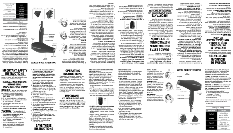 Página 1 del manual Manual de usuario Conair 650R