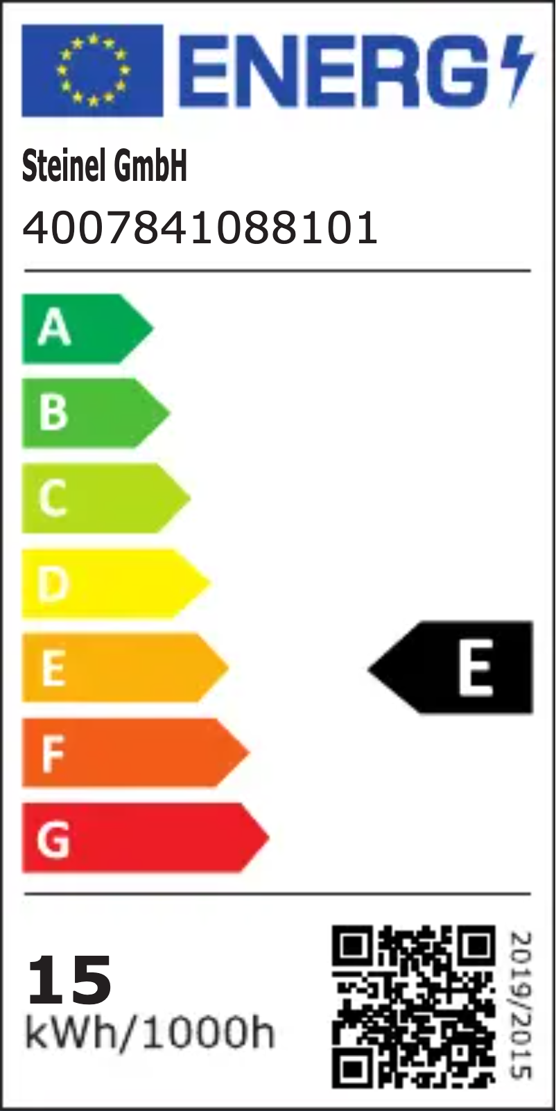Página 1 del manual Etiqueta energética Steinel FL 1400 S
