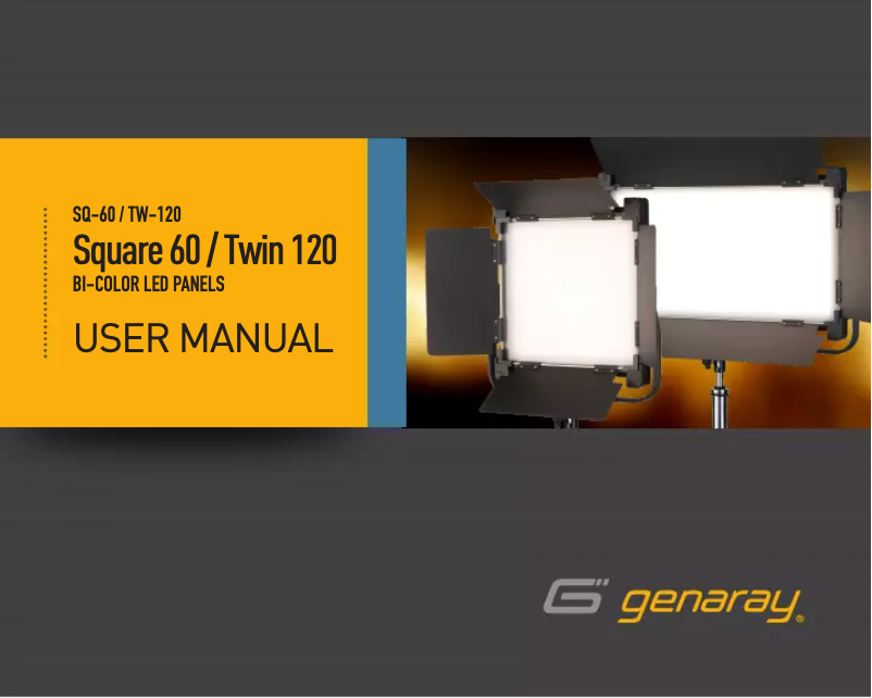 Página 1 del manual Manual de usuario Genaray Square 60