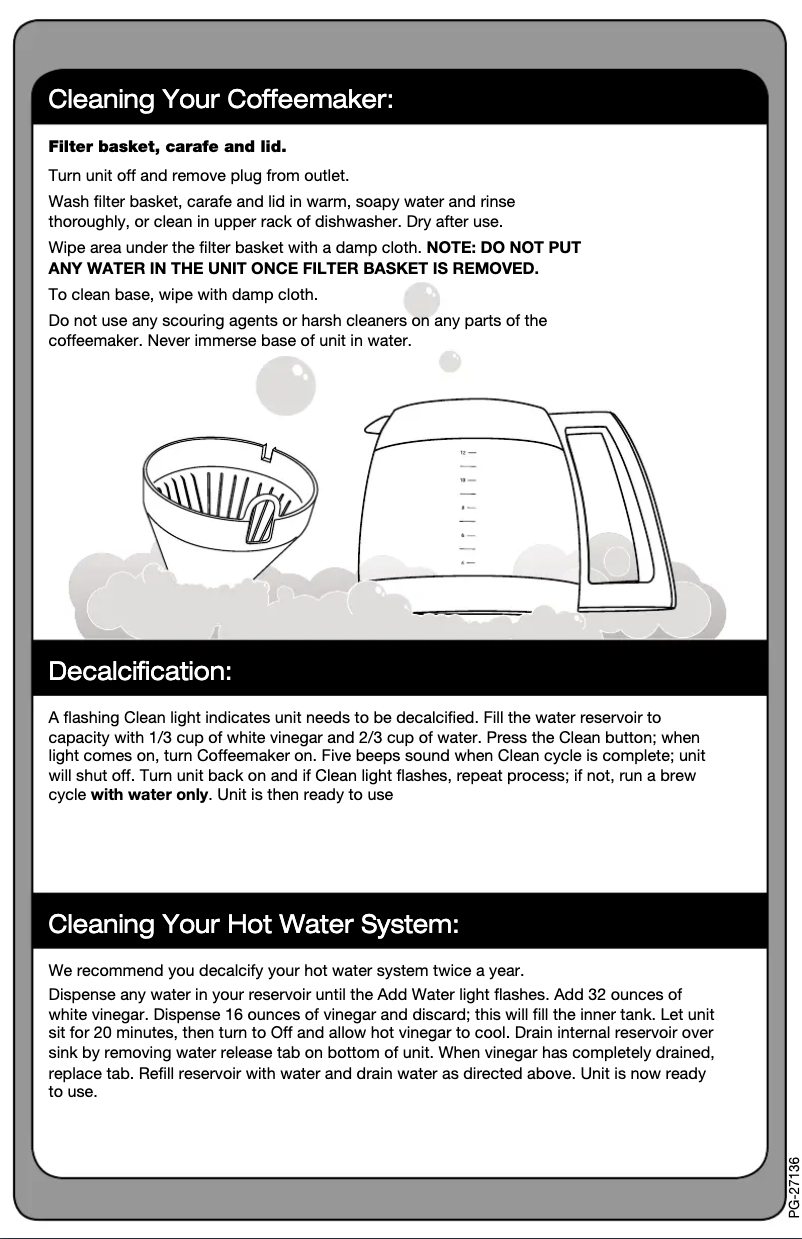 Page 1 de la notice Manuel utilisateur Cuisinart Coffee PLUS CHW-12