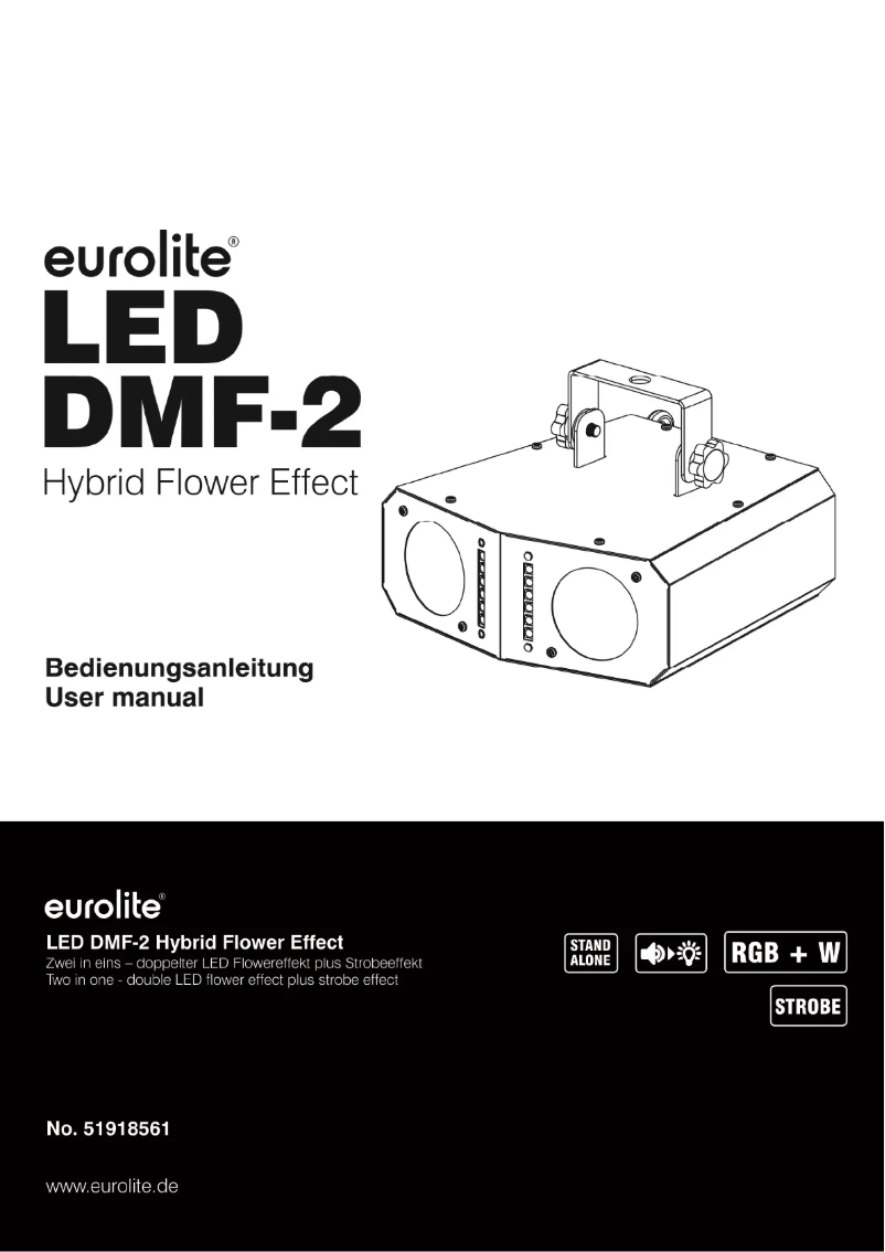 Page n°1 - Manuel utilisateur Eurolite LED DMF-2