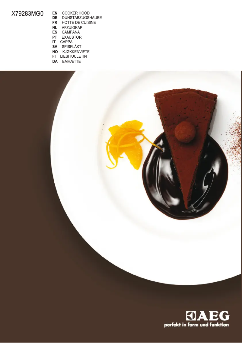 Page 1 de la notice Manuel utilisateur AEG X79283MG0