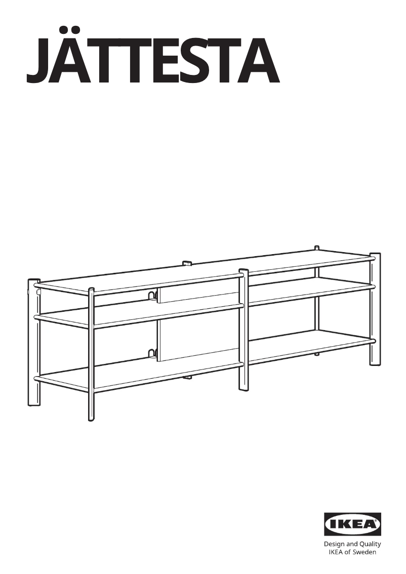 Page 1 de la notice Manuel utilisateur Ikea JÄTTESTA 705.089.34