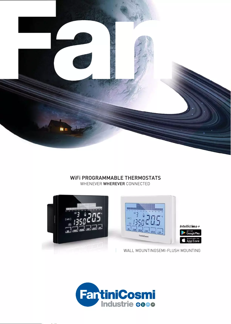 Page n°1 - Brochure Fantini Cosmi Intellicomfort CH180WIFI