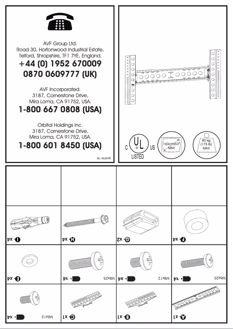 Page 1 de la notice Manuel utilisateur AVF EL801B-A
