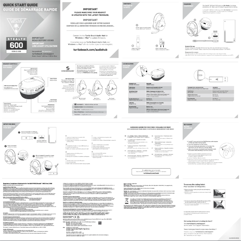 Page 1 de la notice Manuel utilisateur Roccat Stealth 600 Gen 2 USB