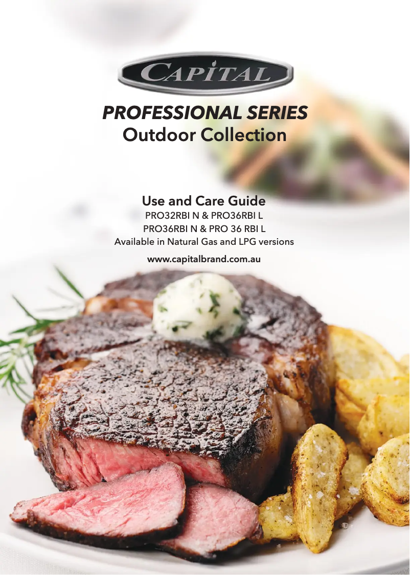 Page 1 de la notice Manuel utilisateur Capital PRO32RBIN