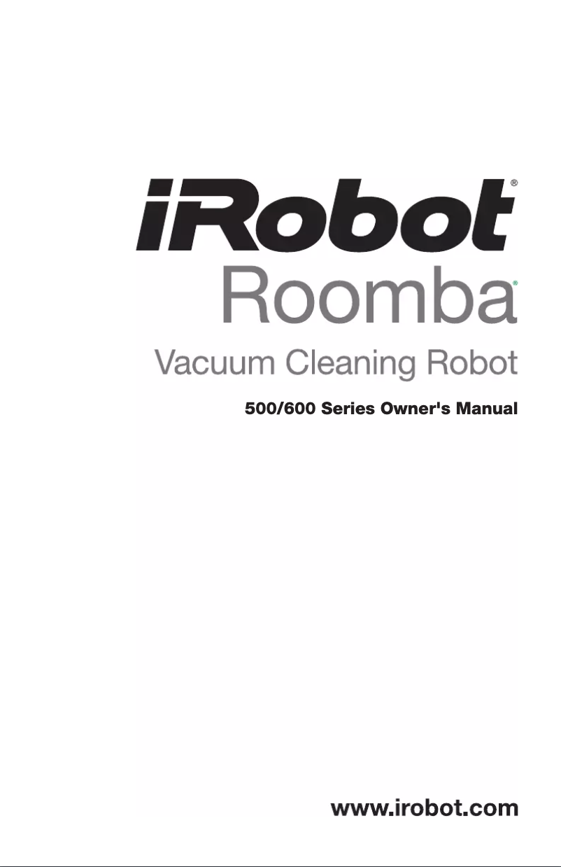 Image de la première page du manuel de l'appareil Roomba 611