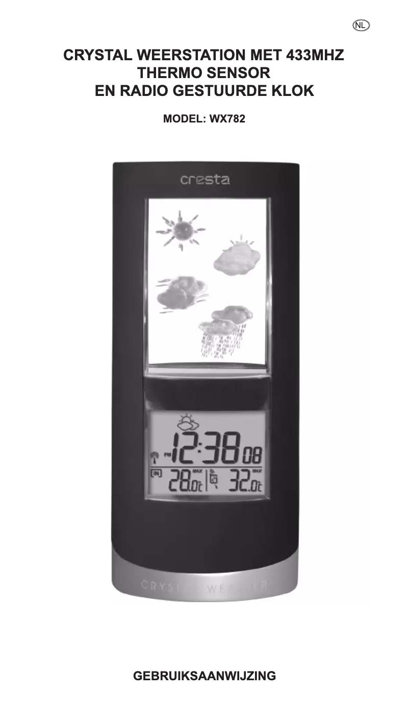 Página 1 del manual Manual de usuario Cresta WX782