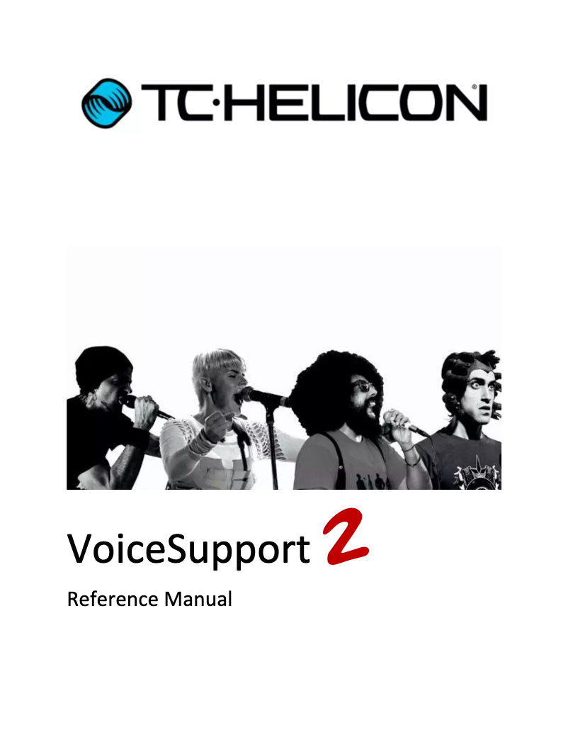 Page n°1 - Manuel utilisateur TC Helicon VoiceSupport 2