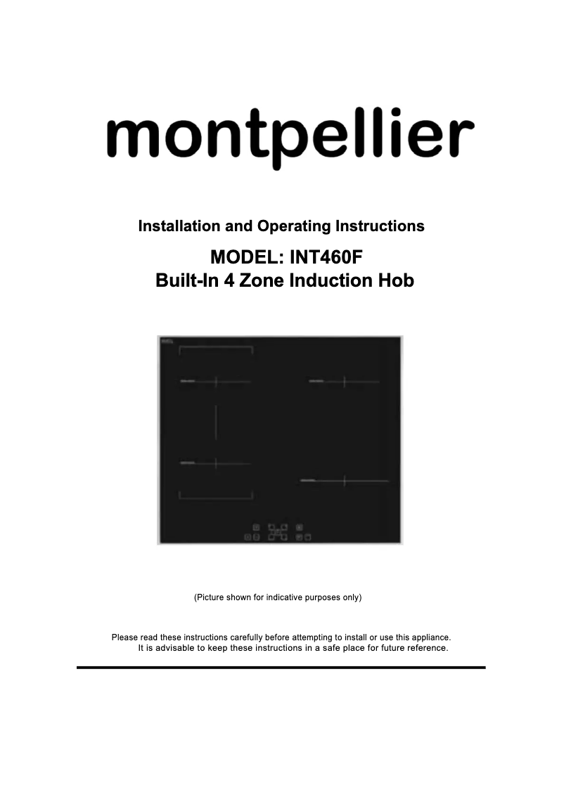 Image de la première page du manuel de l'appareil INT460F