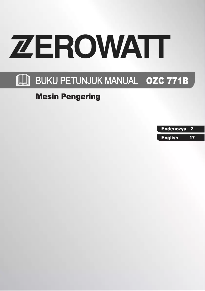 Page 1 de la notice Manuel utilisateur Zerowatt OZC 771B