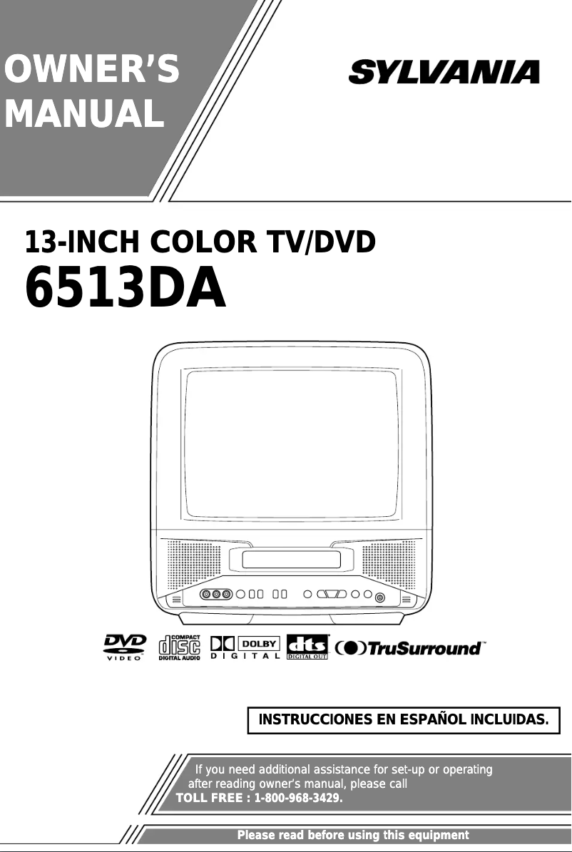Image de la première page du manuel de l'appareil 6513DA