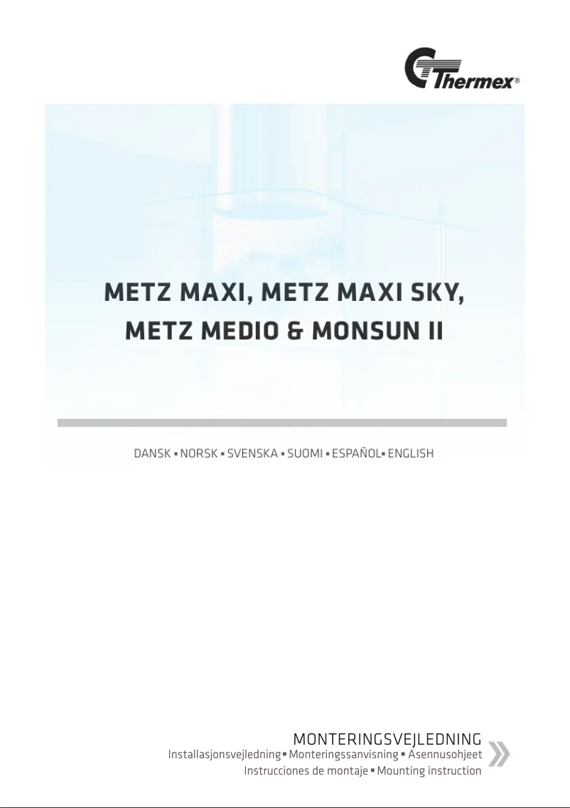 Page n°1 - Guide d'installation Thermex Metz Maxi