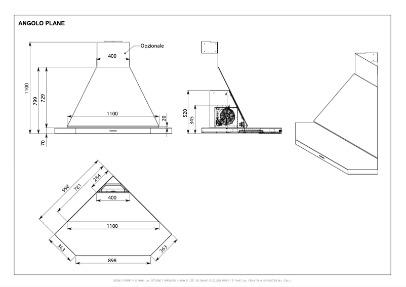 Page n°1 - Manuel utilisateur Falmec Angolo Plane