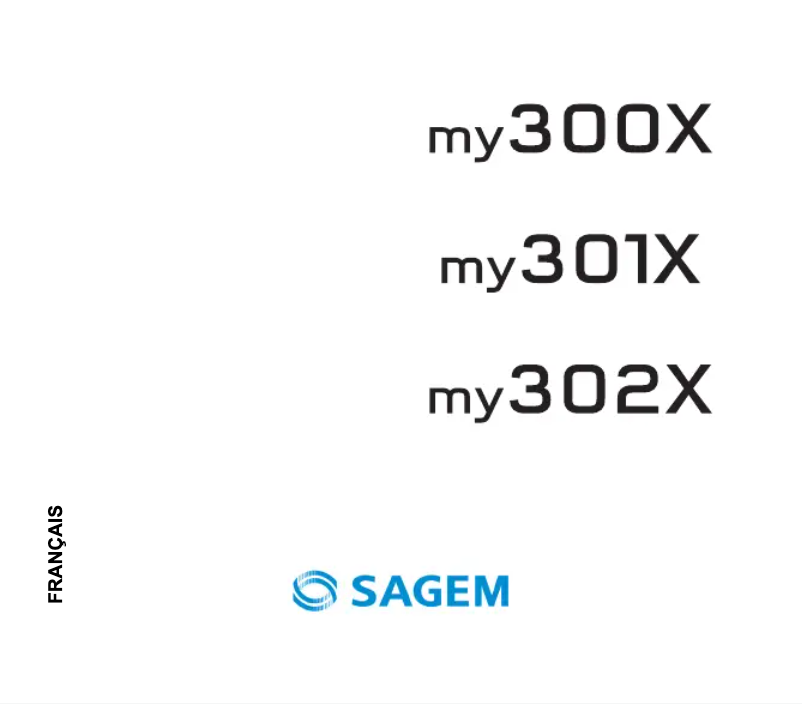 Page n°1 - Manuel utilisateur Sagem my302X