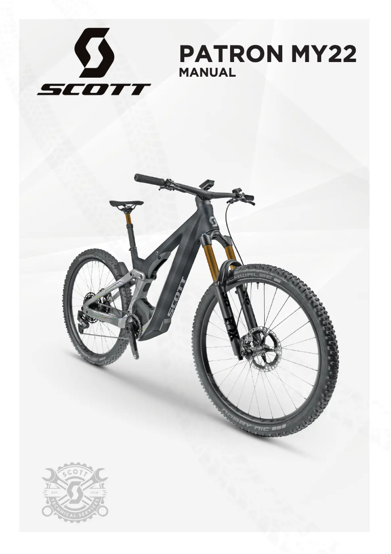 Page n°1 - Manuel utilisateur Scott Patron ST eRIDE 900
