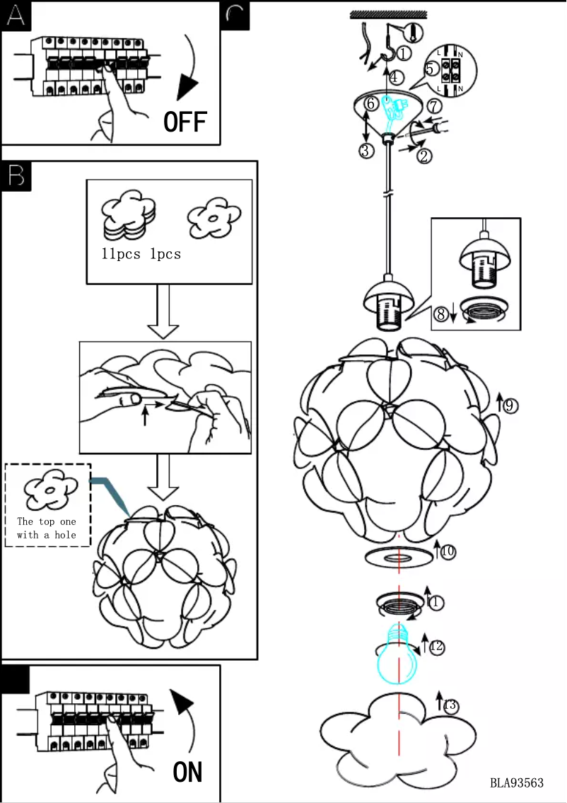 Page 1 de la notice Manuel utilisateur Eglo Altovia