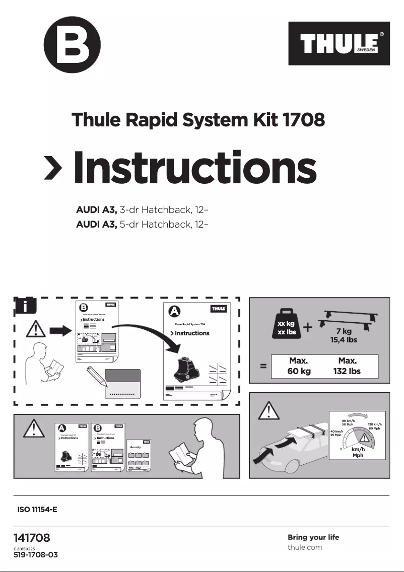 Image de la première page du manuel de l'appareil Rapid System Kit 1708