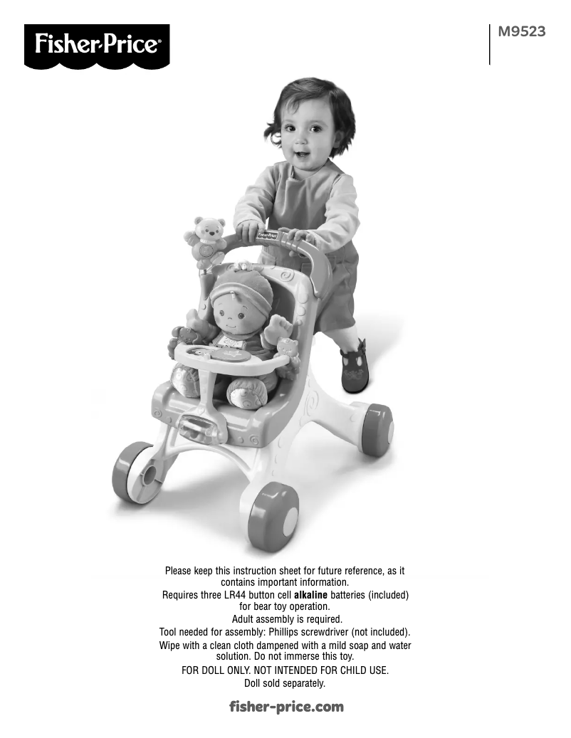 Page 1 de la notice Manuel utilisateur Fisher Price Brilliant Basics M9523