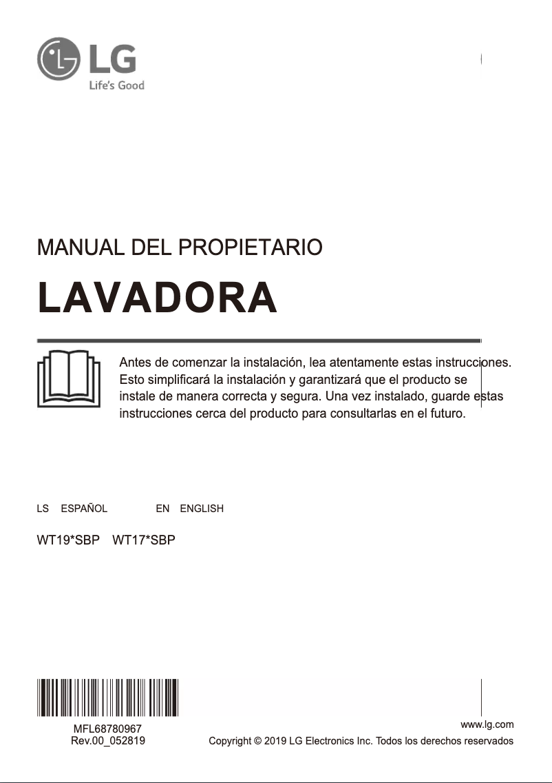 Imagen de la primera página del manual del dispositivo WT16DSBP