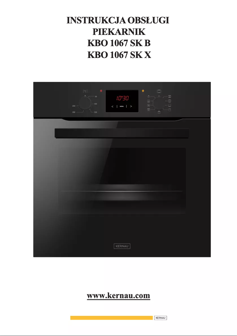 Page n°1 - Manuel utilisateur Kernau KBO 1067 SK B