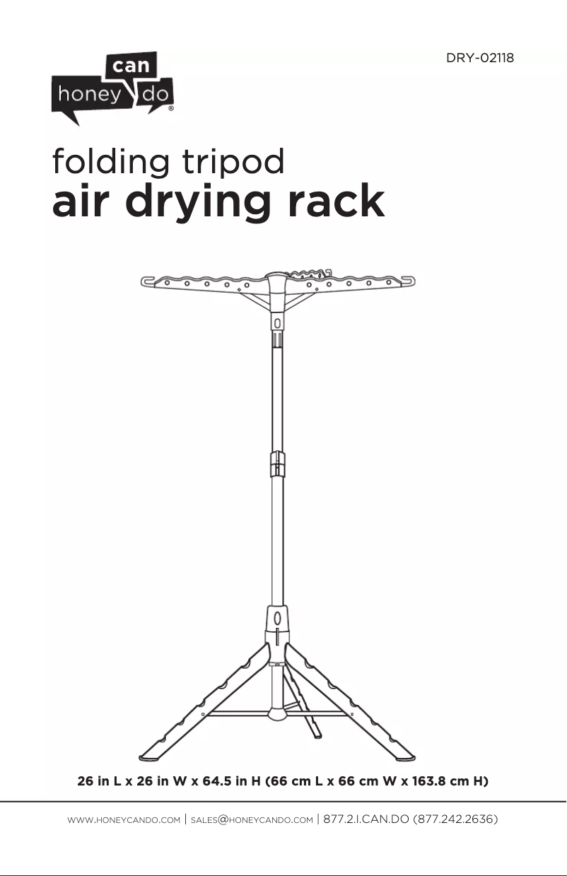 Página 1 del manual Manual de usuario Honey-Can-Do DRY-02118