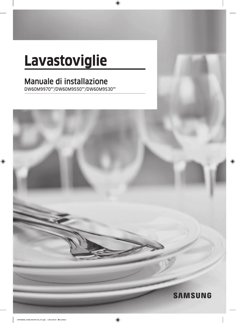 Image de la première page du manuel de l'appareil DW60M9550